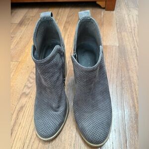 Madden Girl Charcoal Ankle Booties
